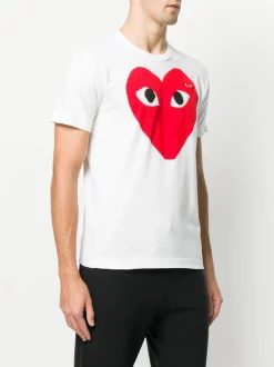 Comme Des Garçons Play T-shirt à Logo Imprimé 1 -Comme Des Garçons Play Soldes Boutique 12476077 11644280 600