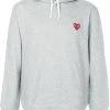 Comme Des Garçons Play Hoodie à Patch Cœur Signature 1 GREY -Comme Des Garçons Play Soldes Boutique 12580630 12013886 600