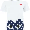 Comme Des Garçons Play T-shirt à Logo Imprimé Femme -Comme Des Garçons Play Soldes Boutique 12964081 13583297 600