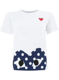 Comme Des Garçons Play T-shirt à Logo Imprimé Femme