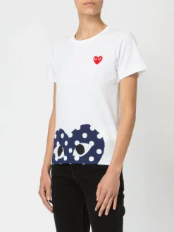 Comme Des Garçons Play T-shirt à Logo Imprimé Femme -Comme Des Garçons Play Soldes Boutique 12964081 13583299 600