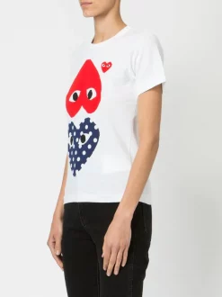 Comme Des Garçons Play T-shirt à Logo Imprimé Femme -Comme Des Garçons Play Soldes Boutique 12964085 13583304 600