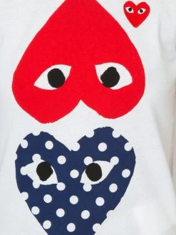 Comme Des Garçons Play T-shirt à Logo Imprimé Femme -Comme Des Garçons Play Soldes Boutique 12964085 13583306 600