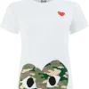 Comme Des Garçons Play T-shirt à Logo Imprimé Femme -Comme Des Garçons Play Soldes Boutique 12964104 13582311 600