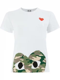 Comme Des Garçons Play T-shirt à Logo Imprimé Femme