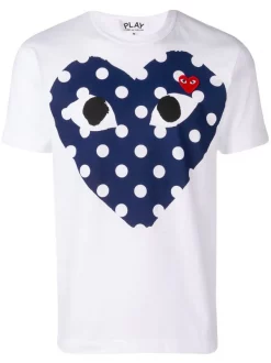 Comme Des Garçons Play T-shirt à Logo Imprimé Homme
