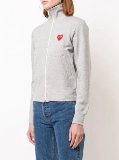 Comme Des Garçons Play Grey Track Jacket Femme -Comme Des Garçons Play Soldes Boutique 13211880 14519073 600