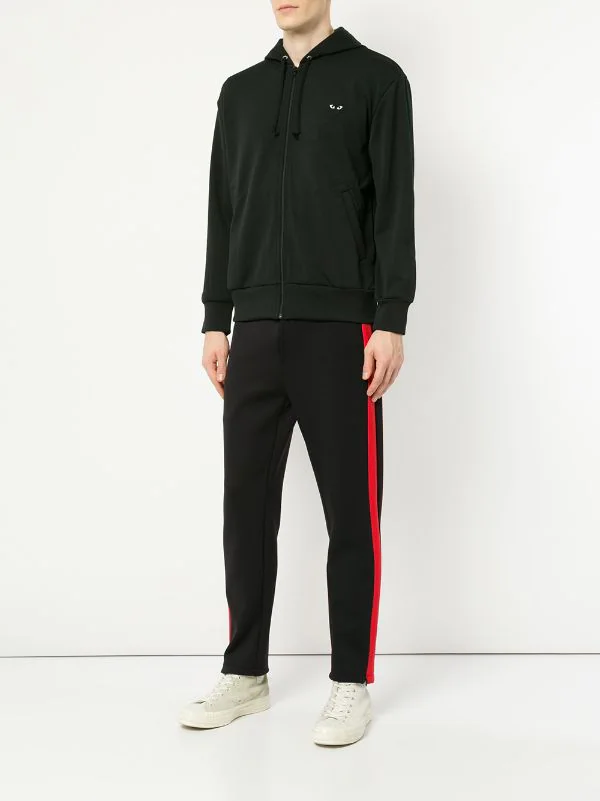 Comme Des Garçons Play Hoodie Zippé à Patch Cœur 1 BLACK 4 Comme Des Garçons Play Hoodie Zippé à Patch Cœur 1 BLACK – Image 2