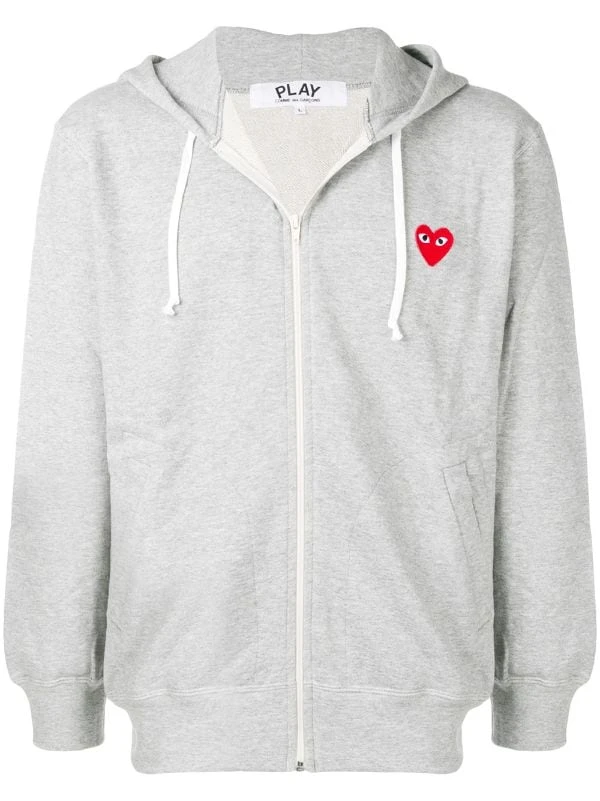 Comme Des Garçons Play Hoodie Zippé à Imprimé Cœur Signature Homme 3 Comme Des Garçons Play Hoodie Zippé à Imprimé Cœur Signature Homme
