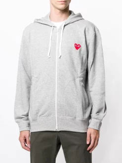 Comme Des Garçons Play Hoodie Zippé à Imprimé Cœur Signature Homme 10 Comme Des Garçons Play Hoodie Zippé à Imprimé Cœur Signature Homme -Comme Des Garçons Play Soldes Boutique 13369154 15355100 600
