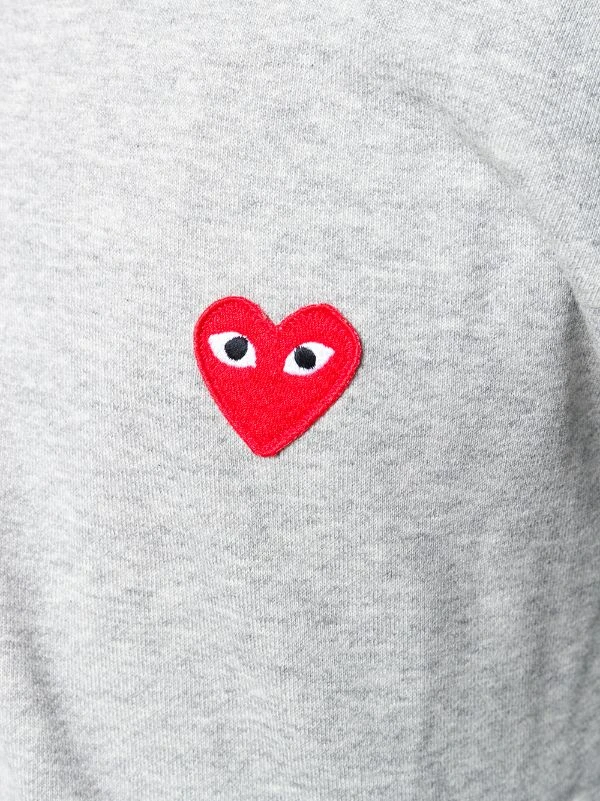 Comme Des Garçons Play Hoodie Zippé à Imprimé Cœur Signature Homme 7 Comme Des Garçons Play Hoodie Zippé à Imprimé Cœur Signature Homme – Image 5