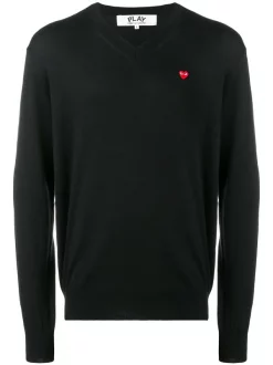Comme Des Garçons Play Pull à Patch Logo Poitrine Homme