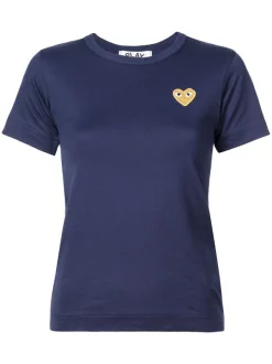 Comme Des Garçons Play T-shirt Gold Heart Femme