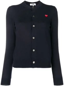 Comme Des Garçons Play NAVY Cardigan Classique Femme