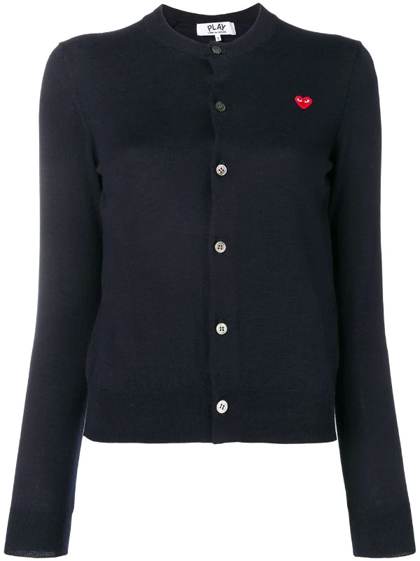 Comme Des Garçons Play NAVY Cardigan Classique Femme 3 Comme Des Garçons Play NAVY Cardigan Classique Femme