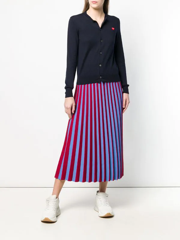 Comme Des Garçons Play NAVY Cardigan Classique Femme 4 Comme Des Garçons Play NAVY Cardigan Classique Femme – Image 2