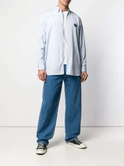 Comme Des Garçons Play Chemise Rayée à Patch Logo Poitrine Homme 8 Comme Des Garçons Play Chemise Rayée à Patch Logo Poitrine Homme -Comme Des Garçons Play Soldes Boutique 13596395 16371633 600