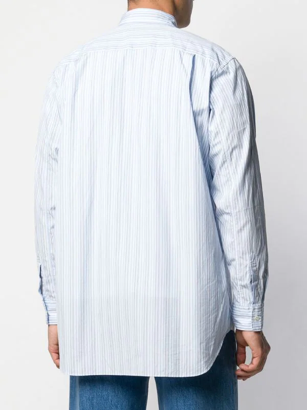 Comme Des Garçons Play Chemise Rayée à Patch Logo Poitrine Homme 6 Comme Des Garçons Play Chemise Rayée à Patch Logo Poitrine Homme – Image 4
