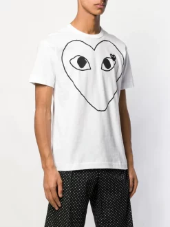 Comme Des Garçons Play T-shirt à Logo Imprimé 1 -Comme Des Garçons Play Soldes Boutique 13596762 16288247 600