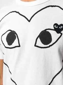 Comme Des Garçons Play T-shirt à Logo Imprimé 1 -Comme Des Garçons Play Soldes Boutique 13596762 16288260 600