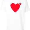 Comme Des Garçons Play T-shirt à Logo Imprimé WHITE -Comme Des Garçons Play Soldes Boutique 13596763 16288268 600