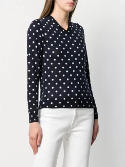 Comme Des Garçons Play Polka-dot Knit Sweater Femme -Comme Des Garçons Play Soldes Boutique 13966148 18102399 600
