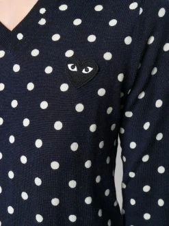 Comme Des Garçons Play Polka-dot Knit Sweater Femme -Comme Des Garçons Play Soldes Boutique 13966148 18102403 600