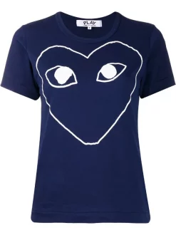 Comme Des Garçons Play T-shirt à Logo Imprimé Femme