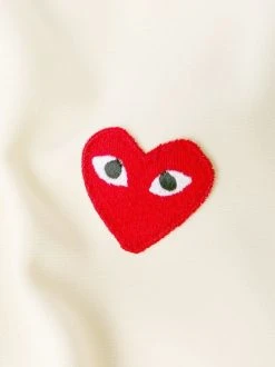 Comme Des Garçons Play Sweat Zippé à Patch Logo 3 IVORY 14 Comme Des Garçons Play Sweat Zippé à Patch Logo 3 IVORY -Comme Des Garçons Play Soldes Boutique 14306101 21136222 600