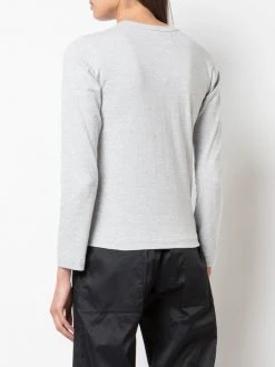 Comme Des Garçons Play Grey T-shirt à Logo Imprimé Femme -Comme Des Garçons Play Soldes Boutique 14508450 21846385 600