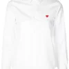 Comme Des Garçons Play Chemise à Logo Poitrine WHITE -Comme Des Garçons Play Soldes Boutique 14508456 22093854 600