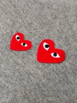 Comme Des Garçons Play Pull à Patch Logo Homme -Comme Des Garçons Play Soldes Boutique 14570401 22259122 600