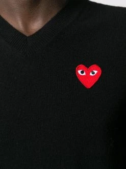 Comme Des Garçons Play Pull à Logo Homme -Comme Des Garçons Play Soldes Boutique 14607391 22501211 600