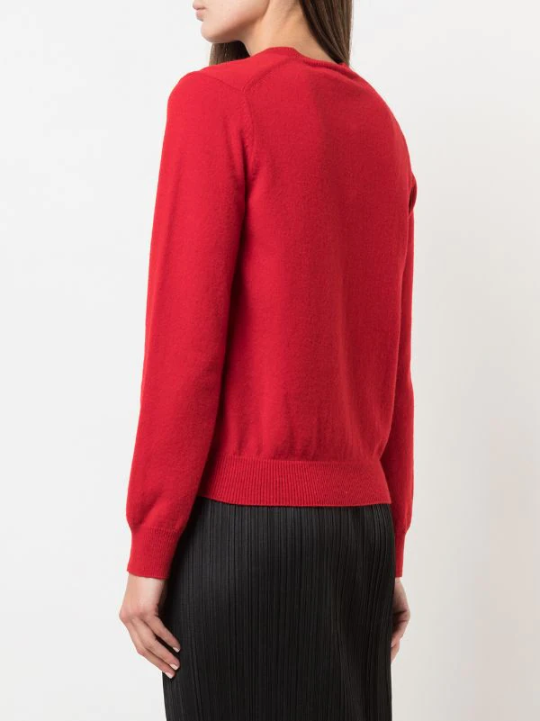 Comme Des Garçons Play Pull à Patch Logo 5 RED 6 Comme Des Garçons Play Pull à Patch Logo 5 RED – Image 4