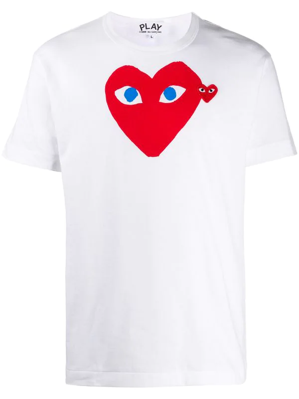 Comme Des Garçons Play T-shirt à Cœur Imprimé 001 3 Comme Des Garçons Play T-shirt à Cœur Imprimé 001