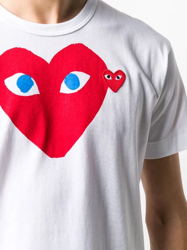 Comme Des Garçons Play T-shirt à Cœur Imprimé 001 7 Comme Des Garçons Play T-shirt à Cœur Imprimé 001 – Image 5