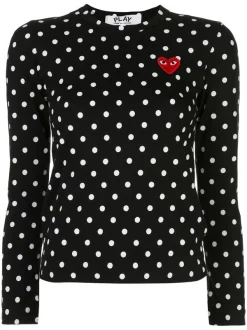 Comme Des Garçons Play T-shirt à Pois Femme