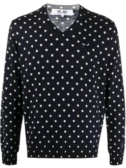 Comme Des Garçons Play Sweat à Pois Homme