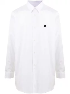 Comme Des Garçons Play Chemise à Patch Logo 002