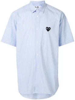 Comme Des Garçons Play Chemise à Logo Brodé Homme
