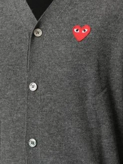 Comme Des Garçons Play 003 Cardigan à Col V Homme -Comme Des Garçons Play Soldes Boutique 14943872 33345710 600
