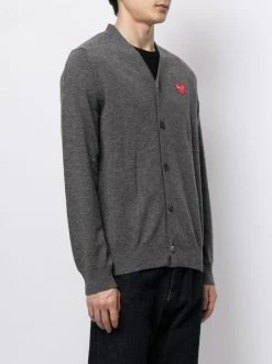 Comme Des Garçons Play 003 Cardigan à Col V Homme -Comme Des Garçons Play Soldes Boutique 14943872 33345711 600