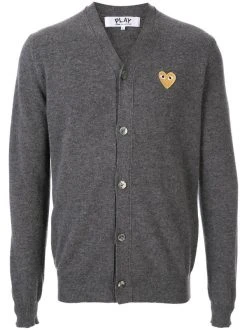 Comme Des Garçons Play Cardigan à Logo Brodé Homme