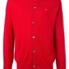 Comme Des Garçons Play Cardigan à Logo Brodé RED
