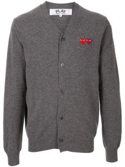 Comme Des Garçons Play Cardigan à Logo Brodé Homme