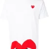 Comme Des Garçons Play 001 T-shirt à Logo Imprimé Homme -Comme Des Garçons Play Soldes Boutique 14944196 25989246 600
