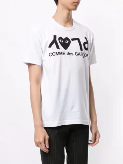 Comme Des Garçons Play T-shirt à Logo Imprimé Homme -Comme Des Garçons Play Soldes Boutique 14944203 26145637 600