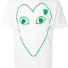 Comme Des Garçons Play 001 T-shirt à Logo Imprimé Homme -Comme Des Garçons Play Soldes Boutique 14944220 25991838 600