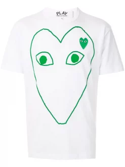 Comme Des Garçons Play 001 T-shirt à Logo Imprimé Homme
