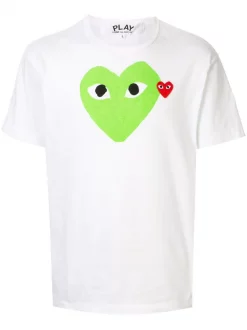 Comme Des Garçons Play 003 T-shirt à Logo Imprimé Homme